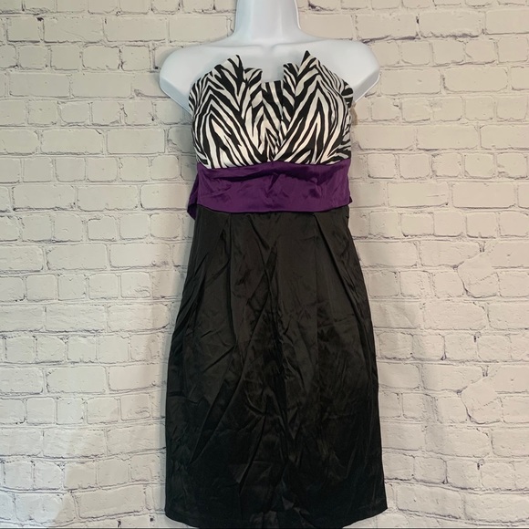 Wishes Wishes Wishes Dresses & Skirts - Zebra, black, and purple dress
